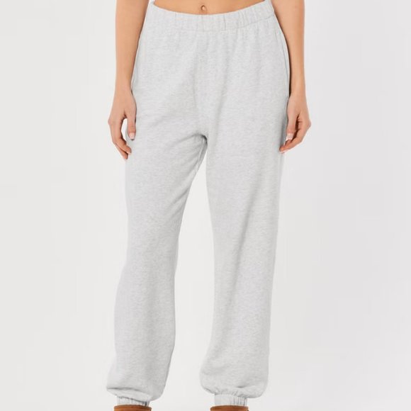 Hollister Pants - Hollister Ultra-high rise Gray Sweatpants Joggers cuffed Size Small